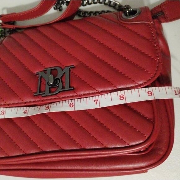 Badgley Mischka Vegan Leather Crossbody With Letter Lock Bag NWT - Picture 11 of 13